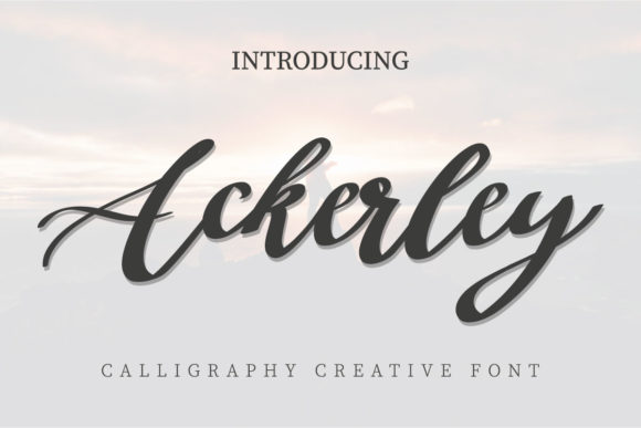 Ackerley Font Poster 1