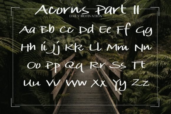 Acorns Font Poster 3