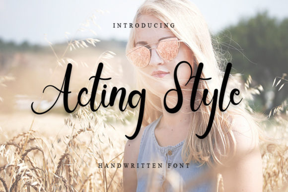 Acting Style Font