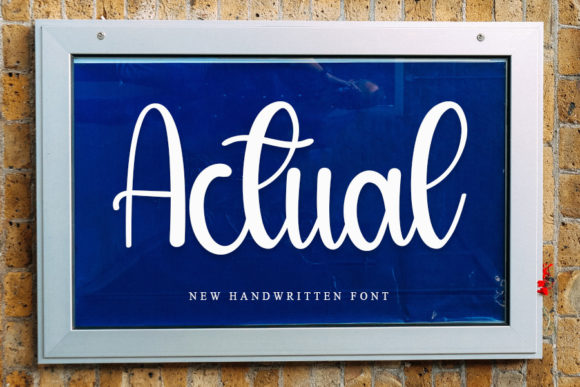 Actual Font Poster 1