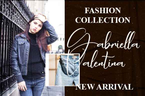 Adaline Gabriela Font Poster 4