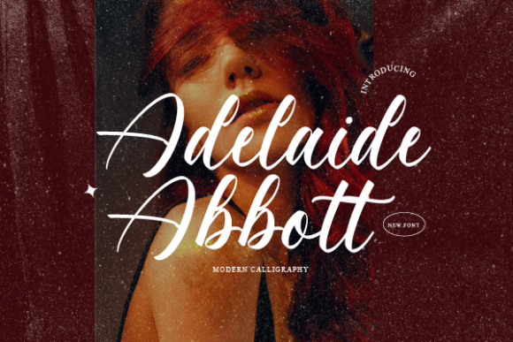 Adelaide Abbott Font Poster 1
