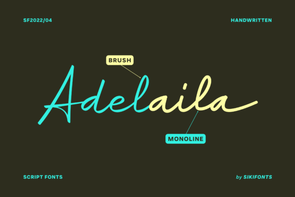 Adelaila Font Poster 1