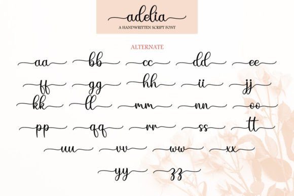 Adelia Font Poster 7