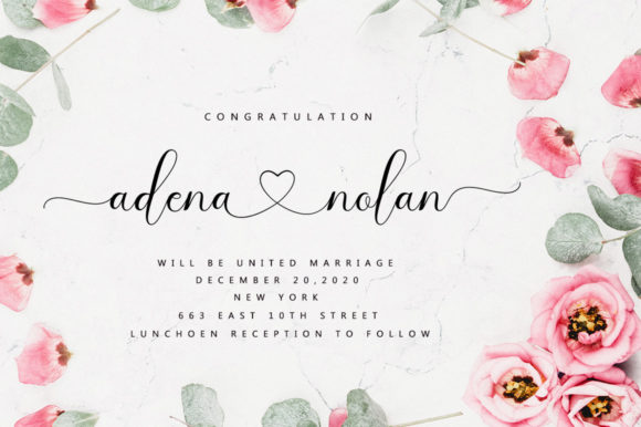 Adelia Rehan Font Poster 12