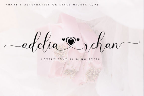 Adelia Rehan Font Poster 6