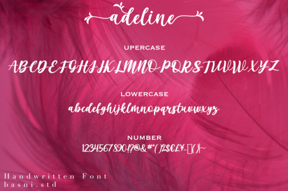 Adeline Font Poster 5