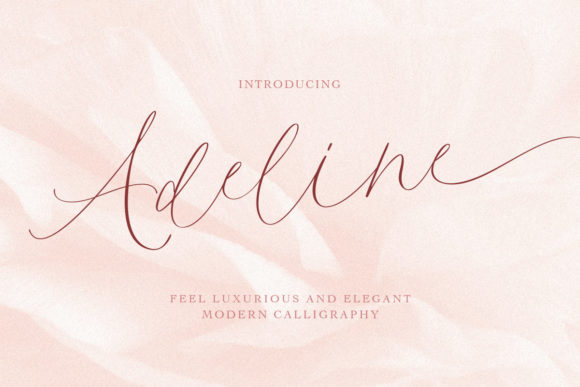 Adeline Font Poster 1