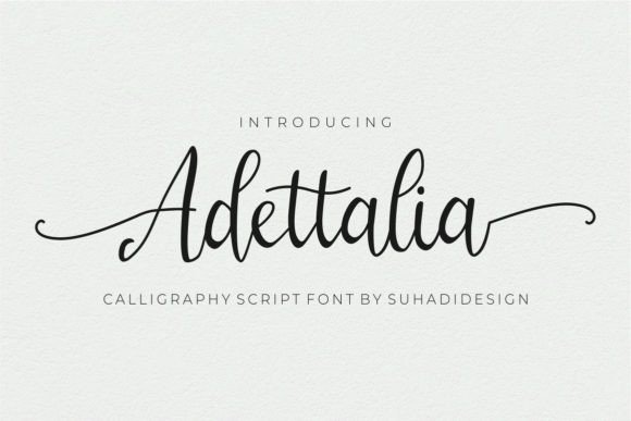 Adettalia Font Poster 1