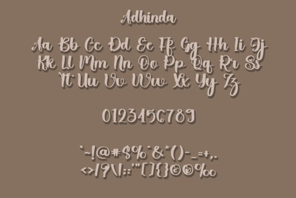 Adhinda Font Poster 5