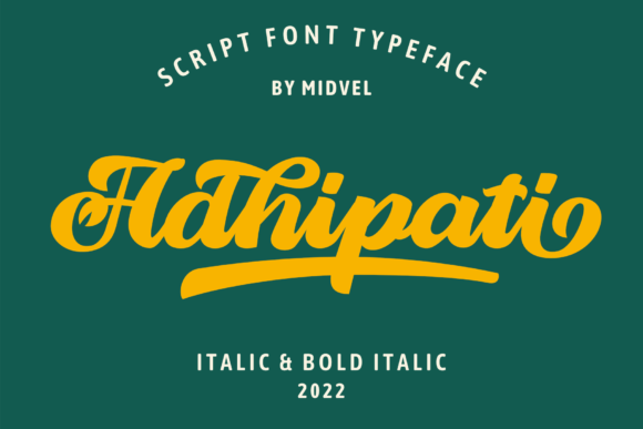 Adhipati Font Poster 1