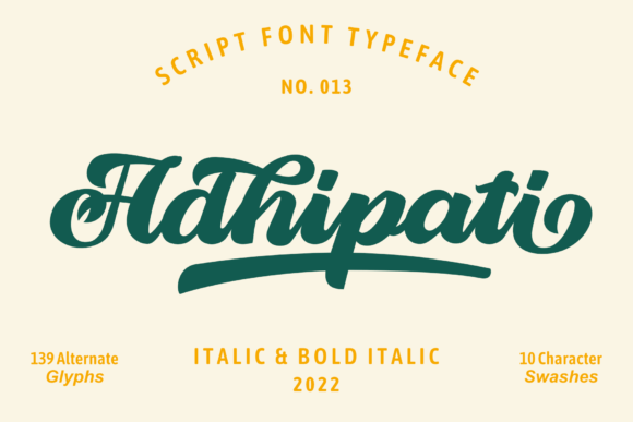 Adhipati Font Poster 3