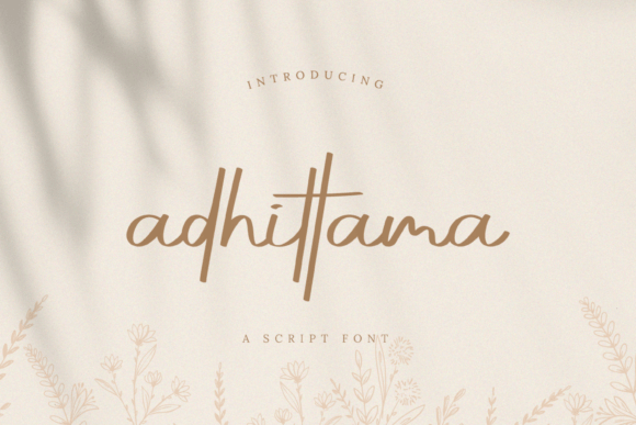 Adhittama Font Adhittama Font Poster 1