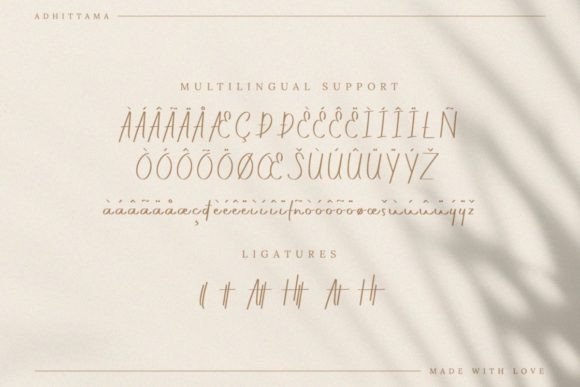 Adhittama Font Poster 3