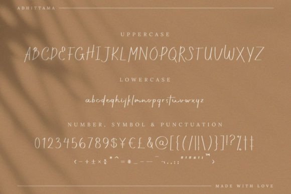 Adhittama Font Poster 4