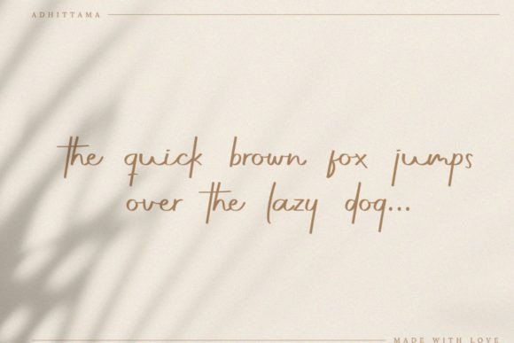 Adhittama Font Poster 5