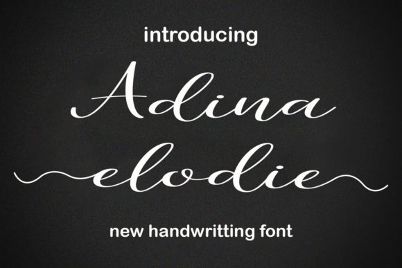 Adina Elodie Font Poster 1