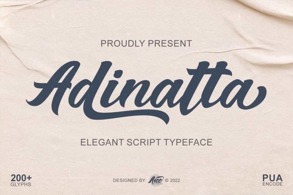 Adinatta Font Poster 1