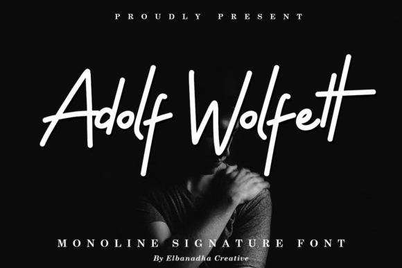 Adolf Wolfett Font Poster 1