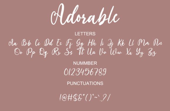 Adorable Font Poster 6