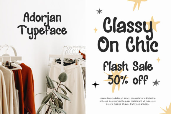 Adorjan Font Poster 4