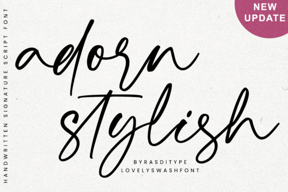 Adorn Stylish Font Poster 1