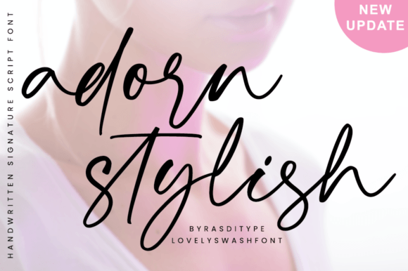 Adorn Stylish Font Poster 12