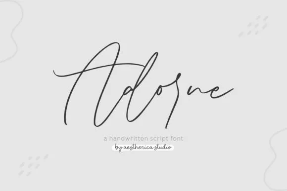 Adorne Font Adorne Font Poster 1