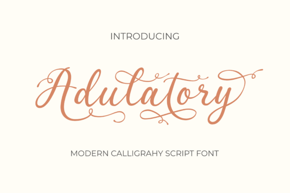 Adulatory Font Poster 1