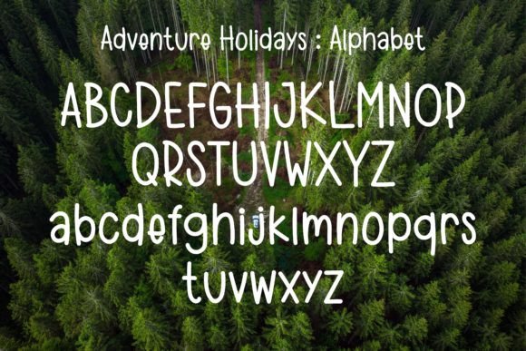 Adventure Holidays Font Poster 3