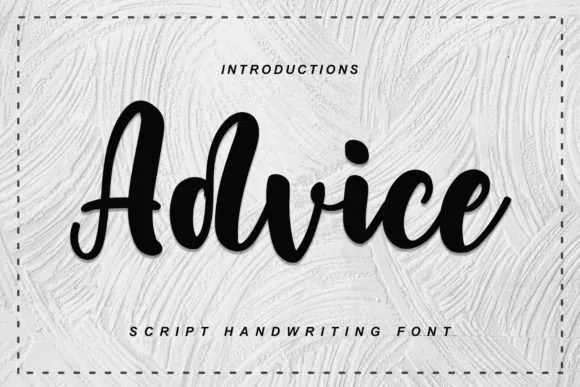 Advice Font Advice Font Poster 1