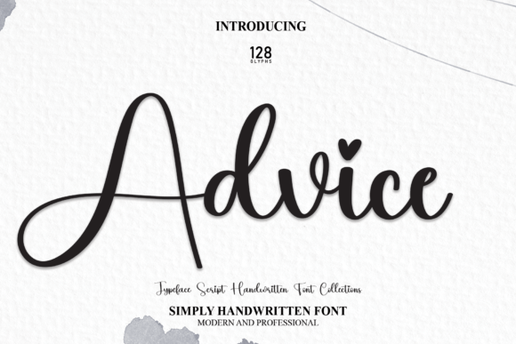 Advice Font Poster 1