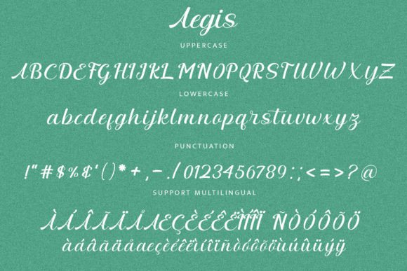 Aegis Font Poster 5