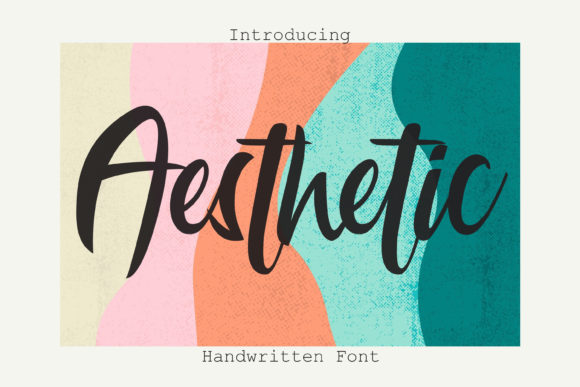 Aesthetic Font Poster 1