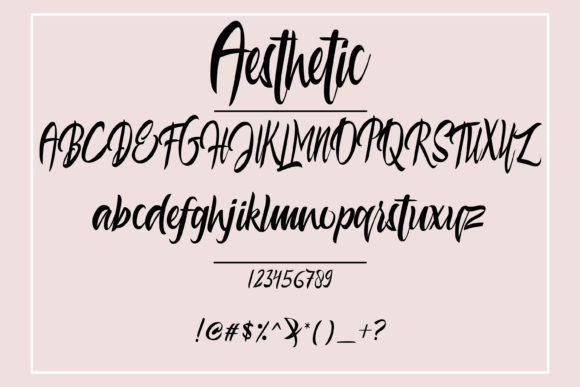 Aesthetic Font Poster 4