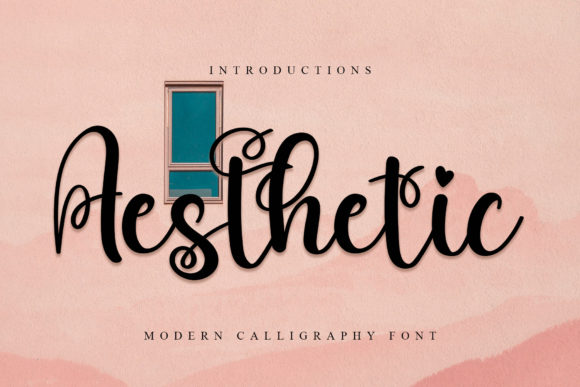 Aesthetic Font Poster 1