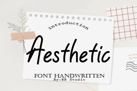 Aesthetic Font Poster 1