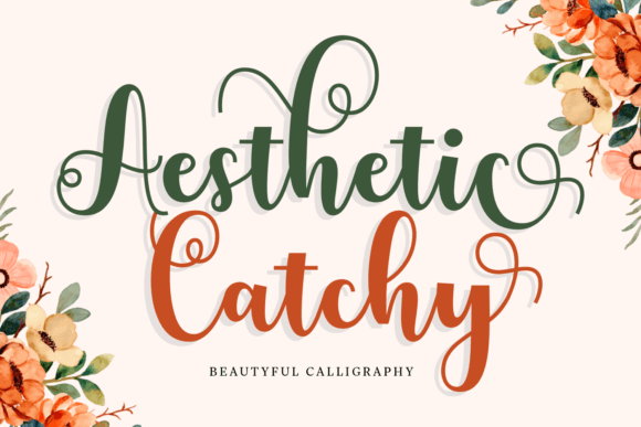 Aesthetic Catchy Font Poster 1