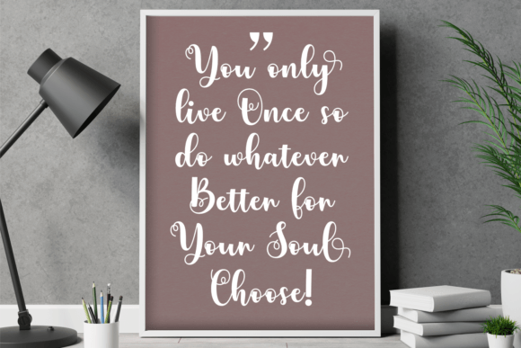 Aesthetic Catchy Font Poster 4