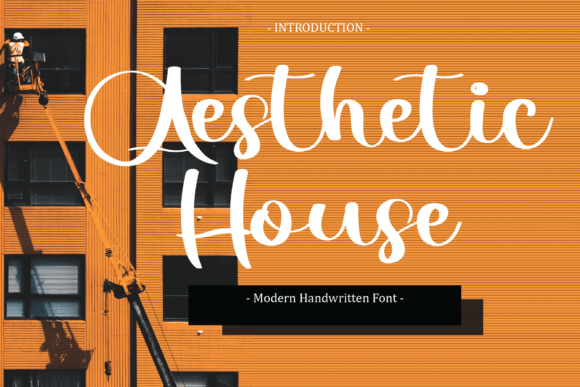 Aesthetic House Font Poster 1