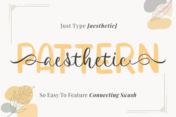 Aesthetic Pattern Duo Font Poster 2