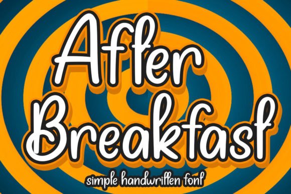 After Breakfast Font Poster 1