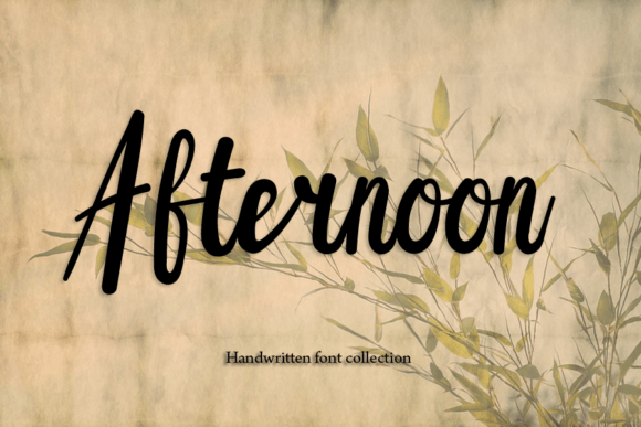 Afternoon Font Poster 1