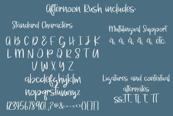 Afternoon Rush Font Poster 10