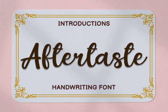Aftertaste Font