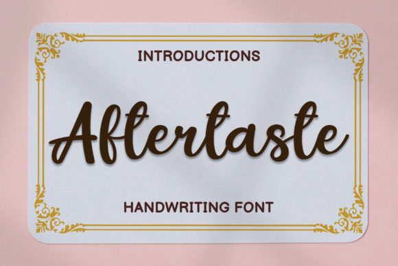 Aftertaste Font Poster 1