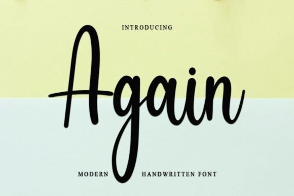 Again Font Poster 1