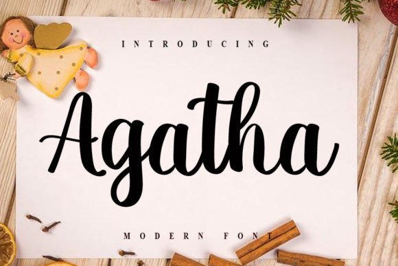 Agatha Font Poster 1