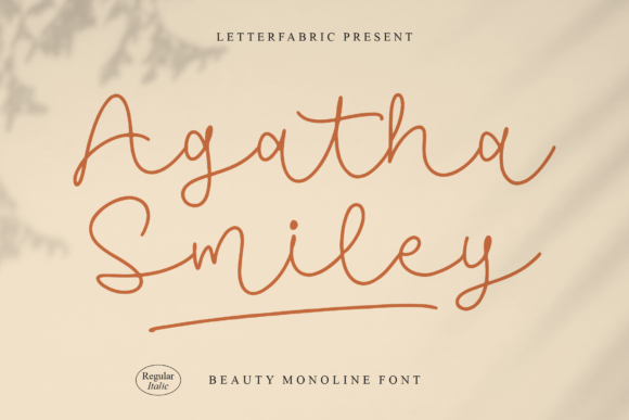 Agatha Smiley Font Poster 1