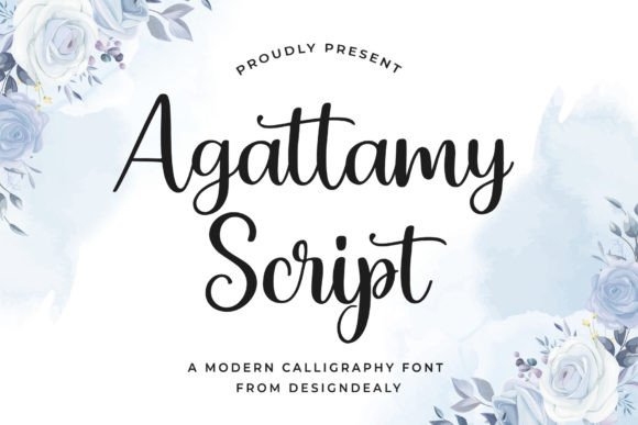 Agattamy Script Font Poster 1